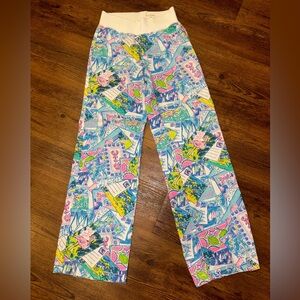Lilly Pulitzer Linen Palazzo Pants See You Soon
